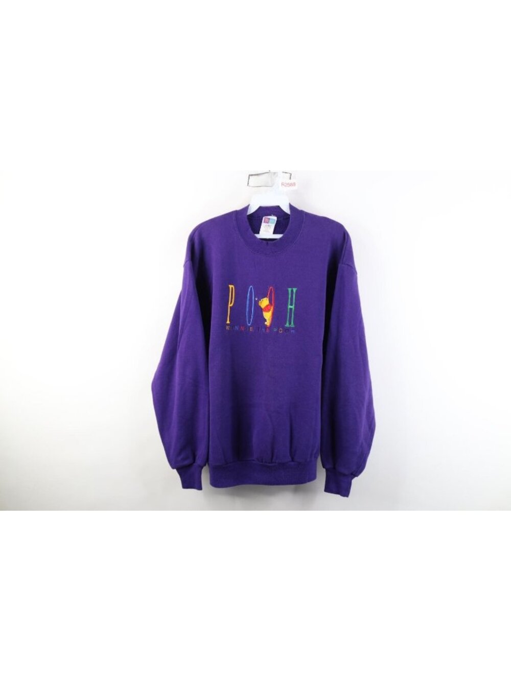 Vtg 90s Disney Winnie the Pooh Womens Large Spell Out Crewneck Sweatshirt USA